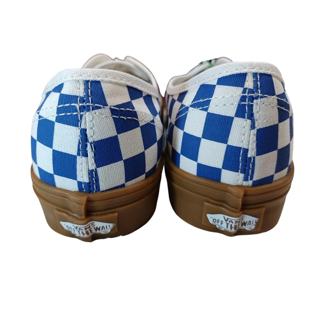 Vans Authentic Blue/Gum Checkerboard Womens Size 8.5 - Picture 8 of 9